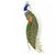 Indian Peacock Brooch