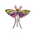 Purple Grasshopper Brooch