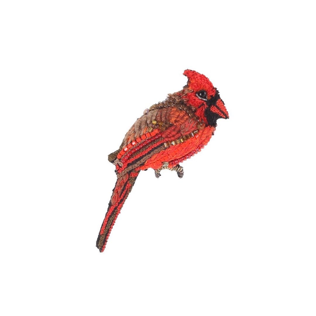 Red Cardinal Brooch