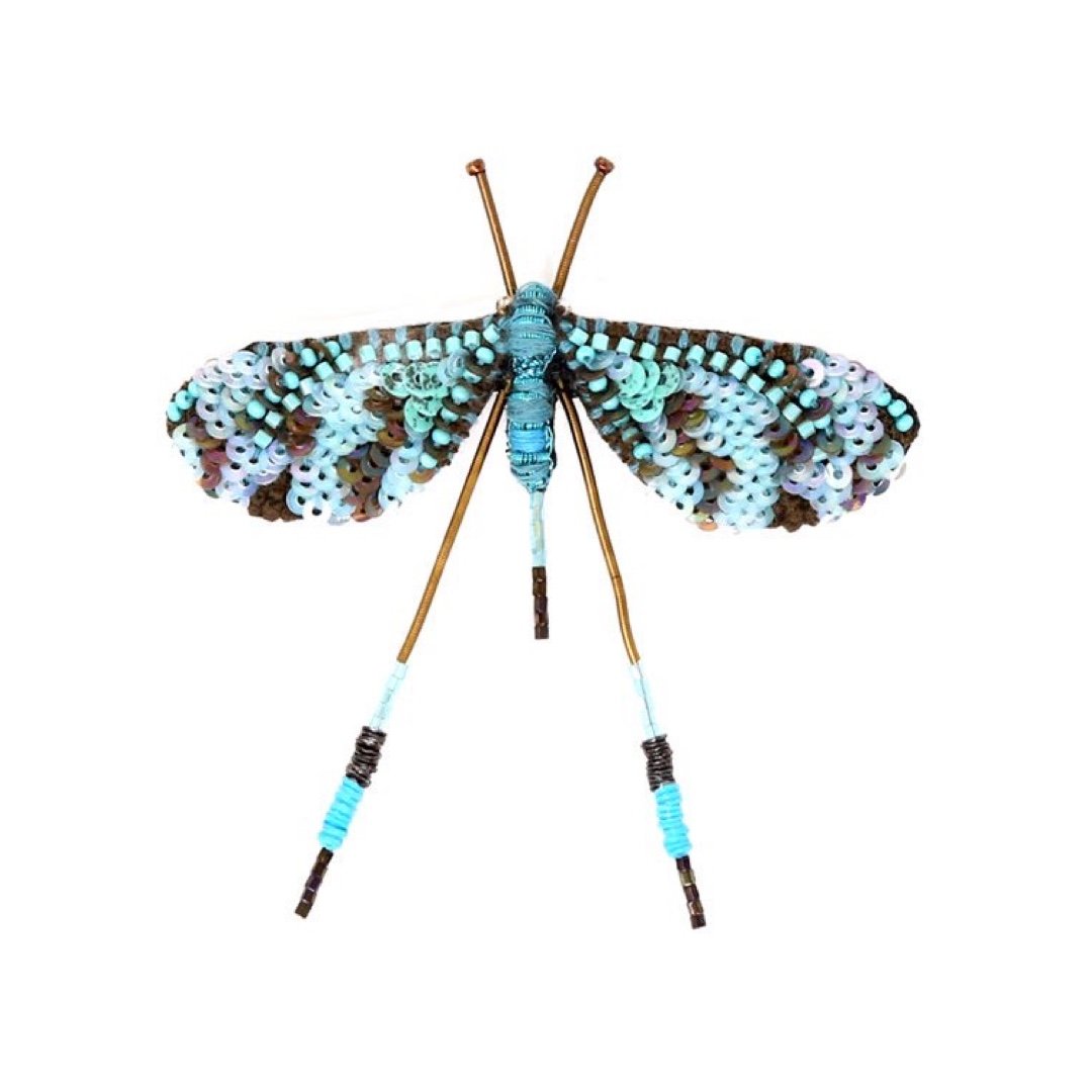 Wood Fairy Dragonfly Brooch