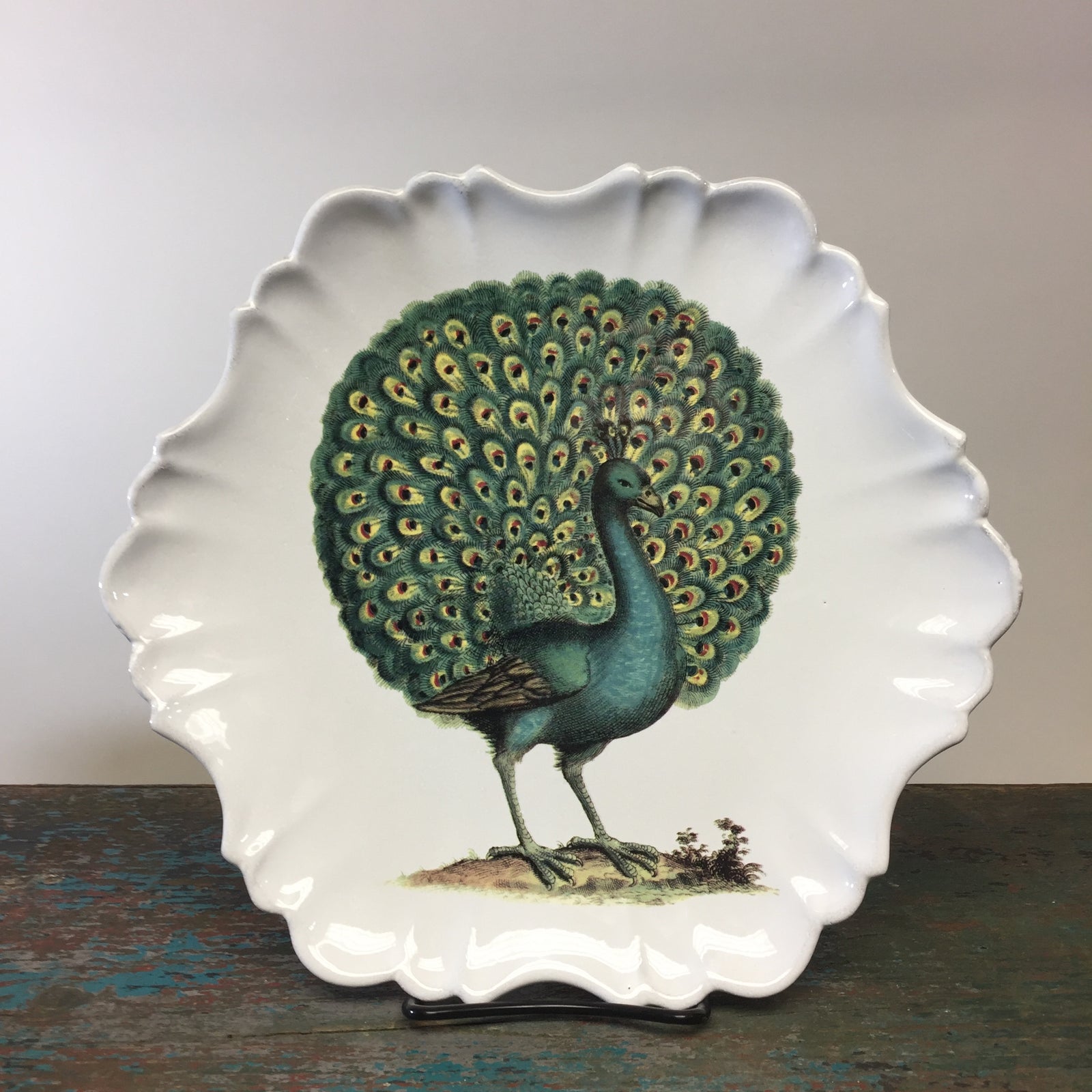Astier de Villatte John Derian  Peacock Plate