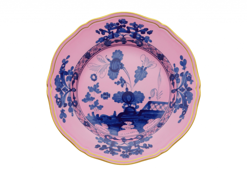 Oriente Italiano Flat Dinner Plate Azalea