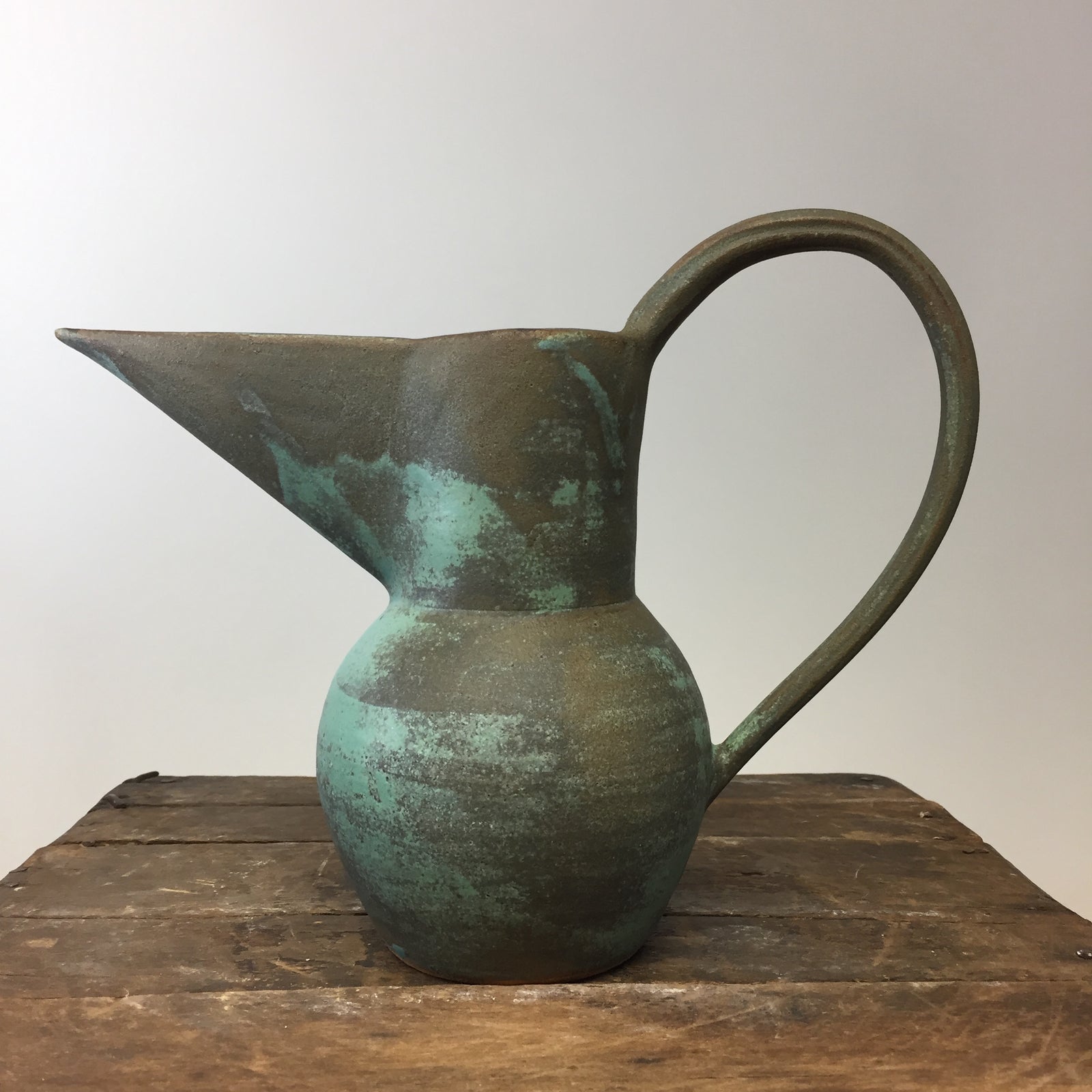 Belly Beak Pitcher 4 Matte Green