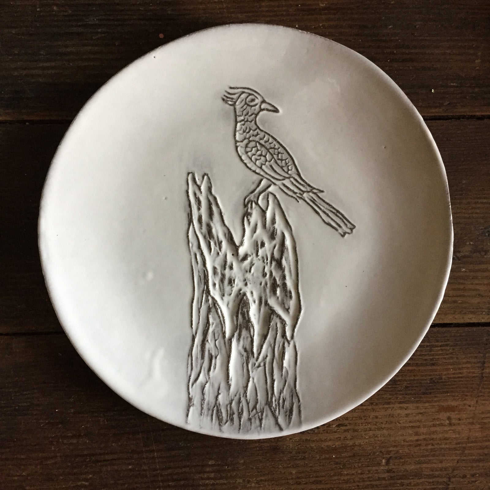 Astier de Villatte Setsuko Bird on Tree Saucer