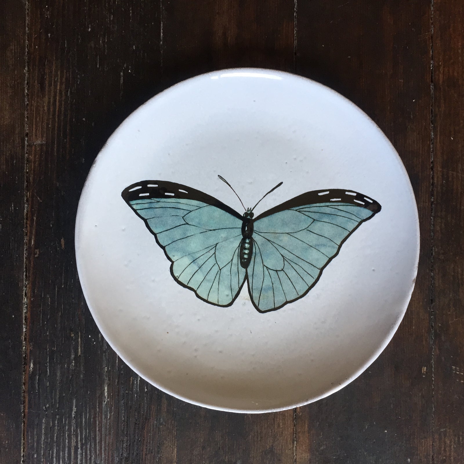 Astier de Villatte John Derian Blue Butterfly Plate