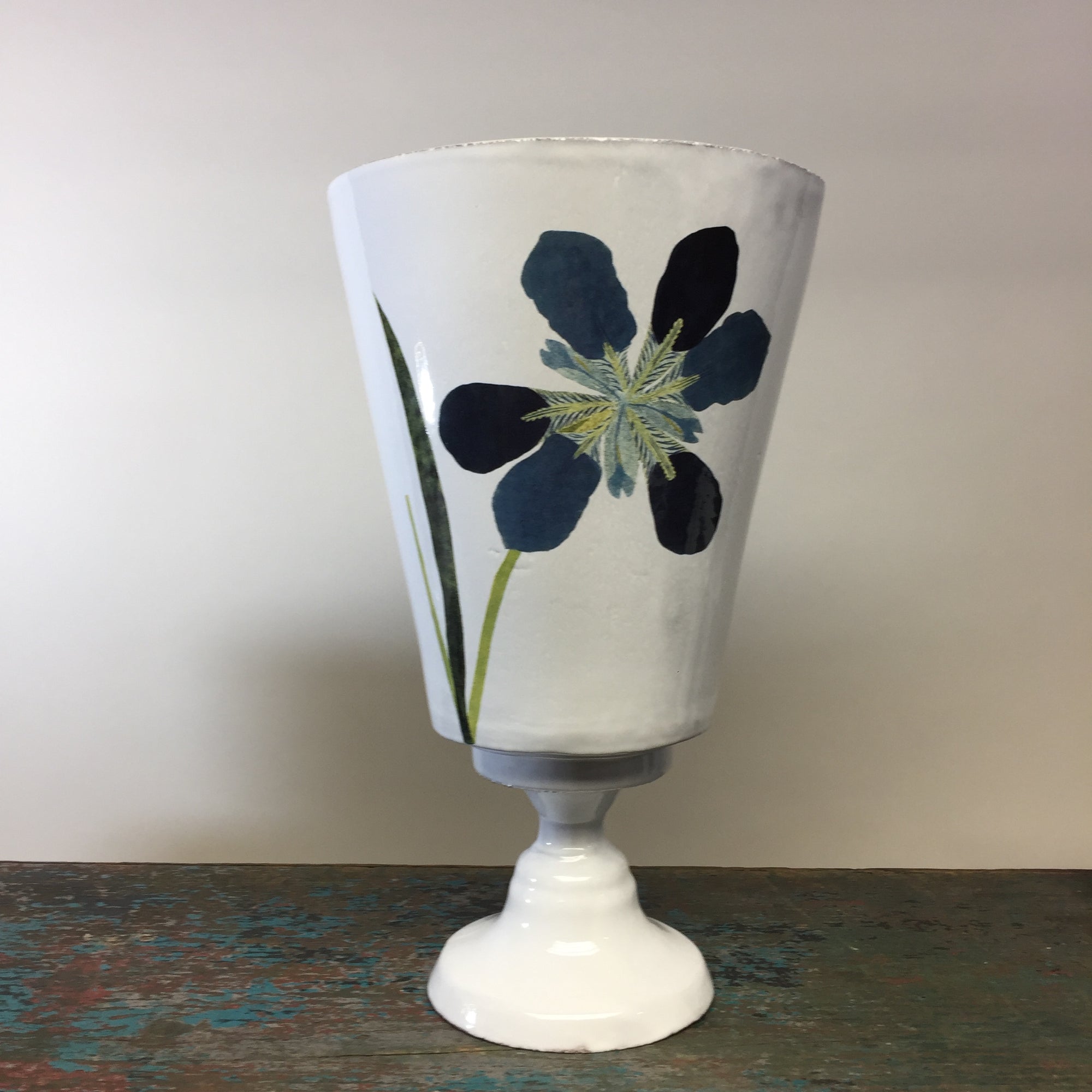 Astier de Villatte John Derian Blue Iris Vase
