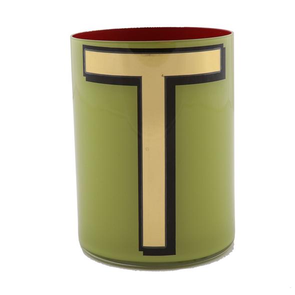 Bridie Hall Brush Pot T Light Green