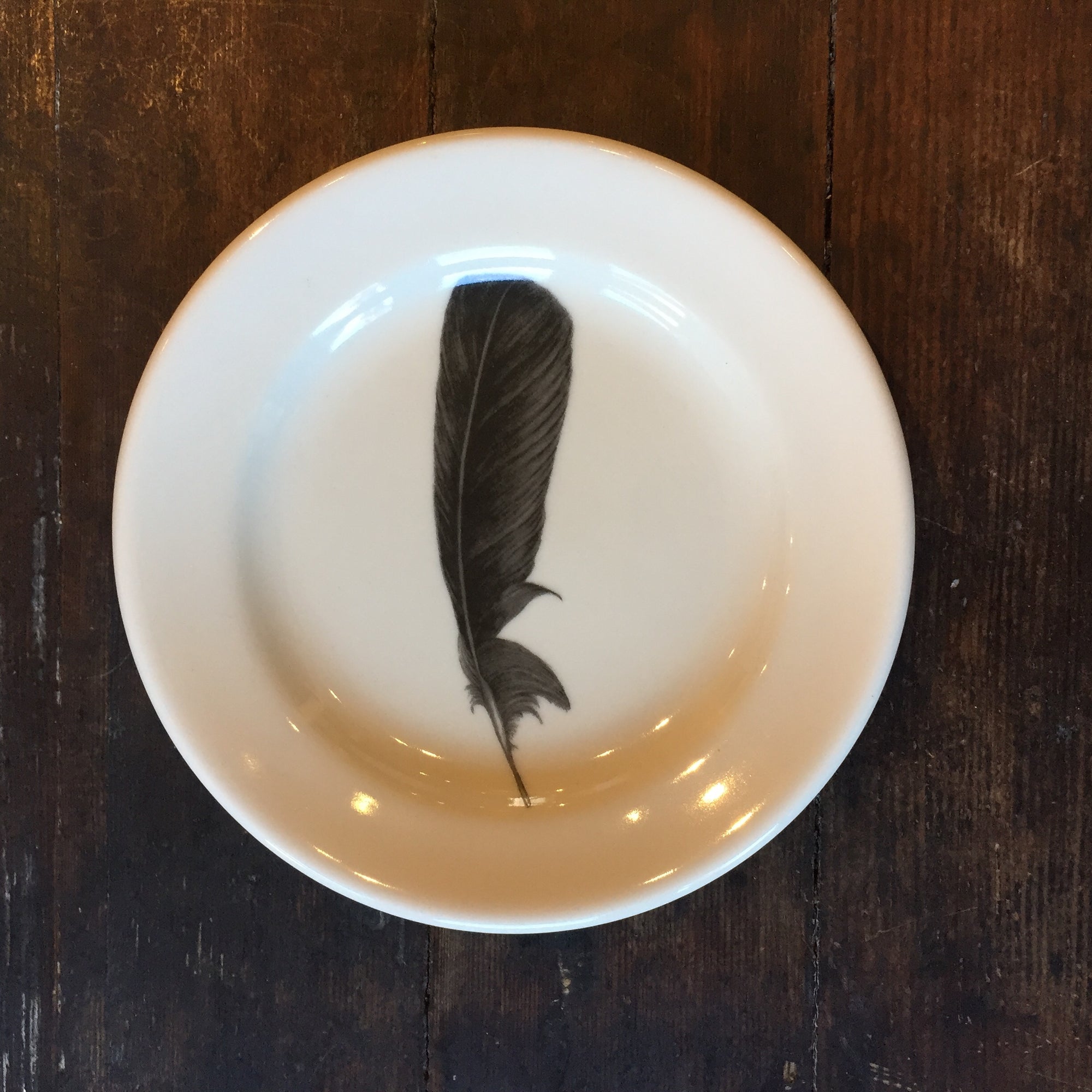 Crow Feather Bread Plate