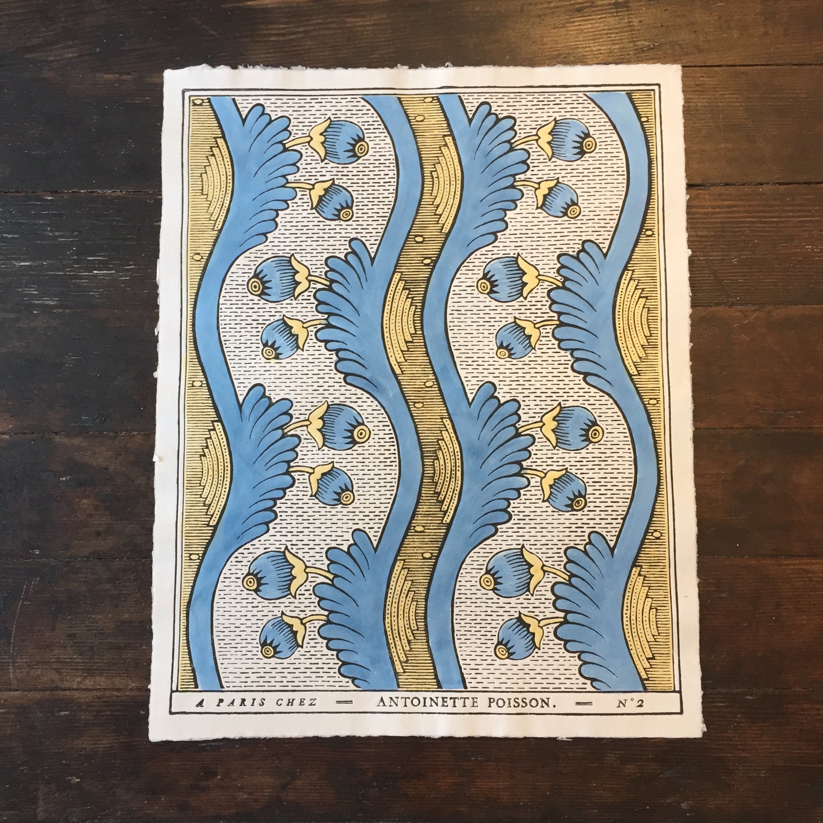 Domino Paper Sheet 2a Black Yellow Blue