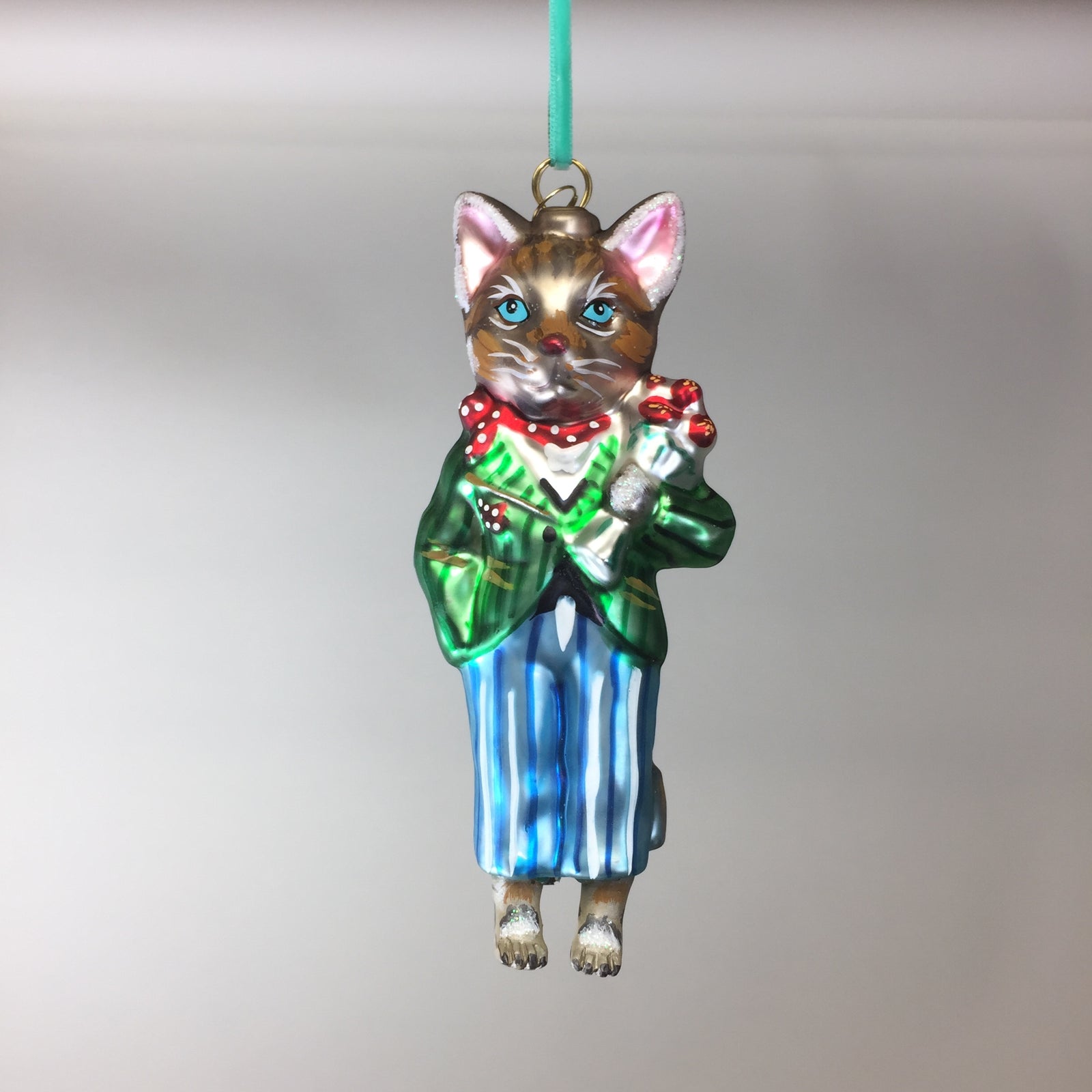 Dressed Boy Cat Ornament by Nathalie Lete