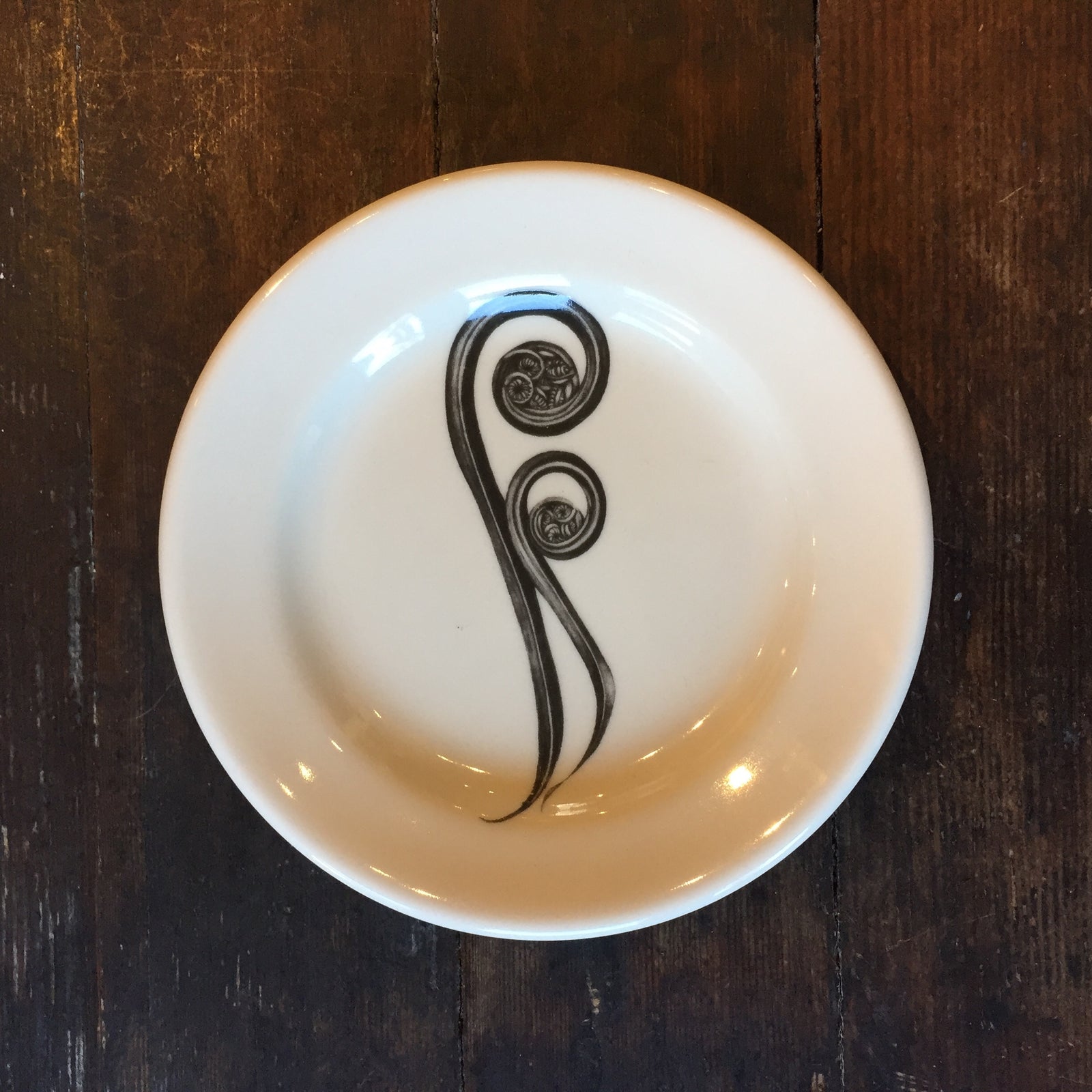 Fiddle Head Fern Bread Plate