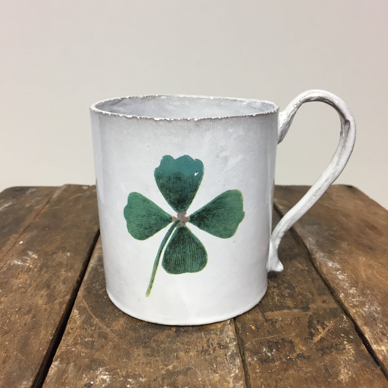 John Derian Four Leaf Clover Mug
