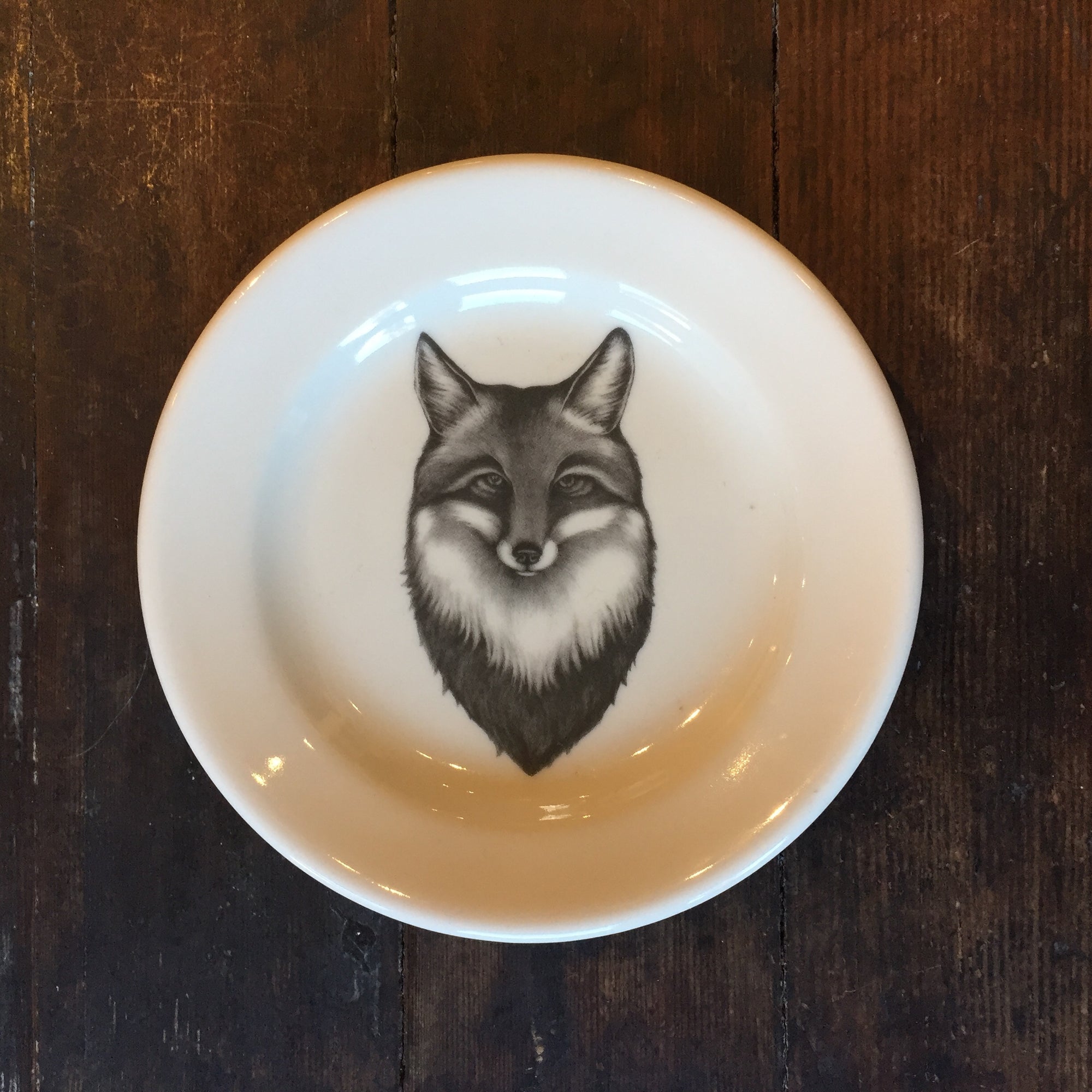Fox Portrait Bread Plate