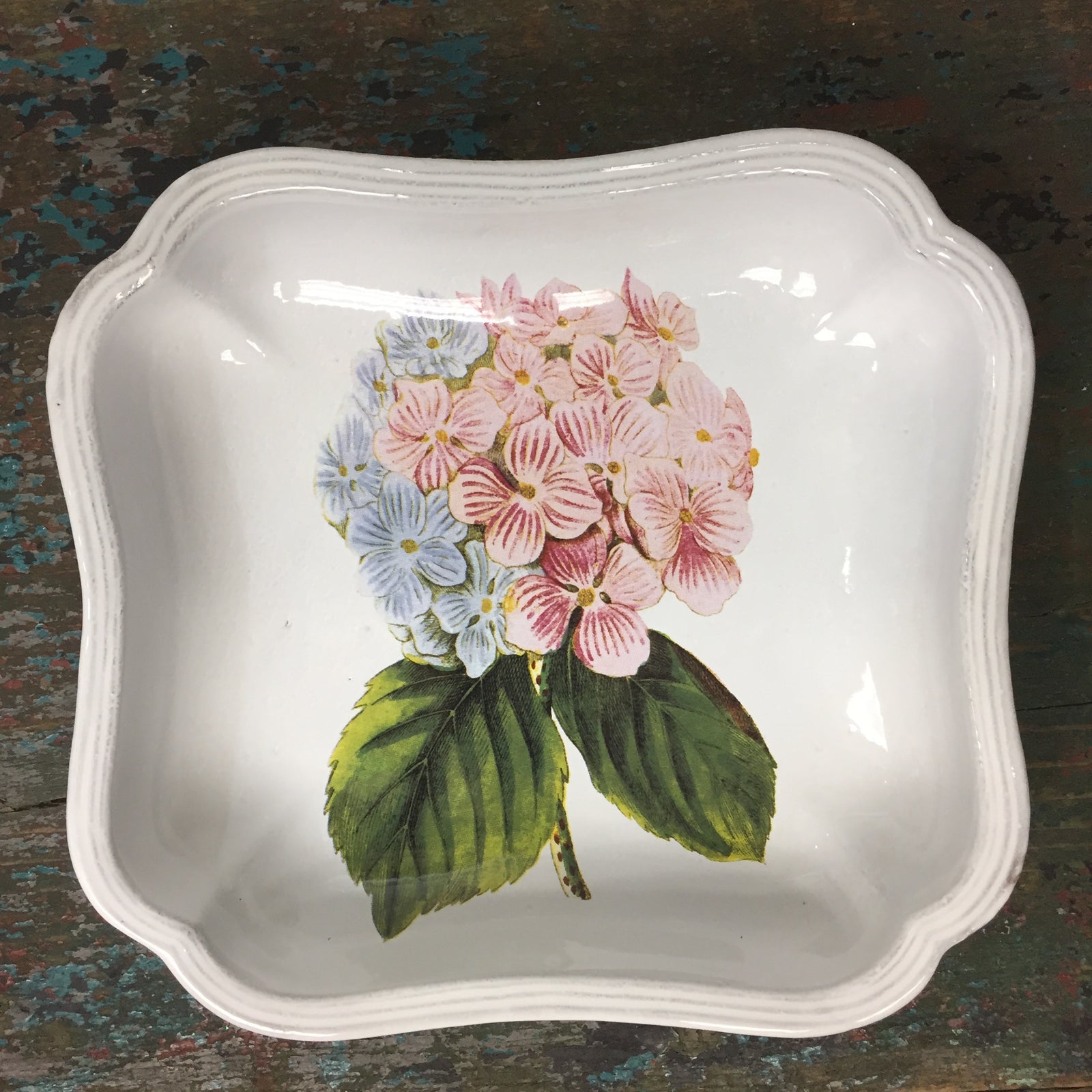 Astier de Villatte John Derian Hydrangea Soup Plate