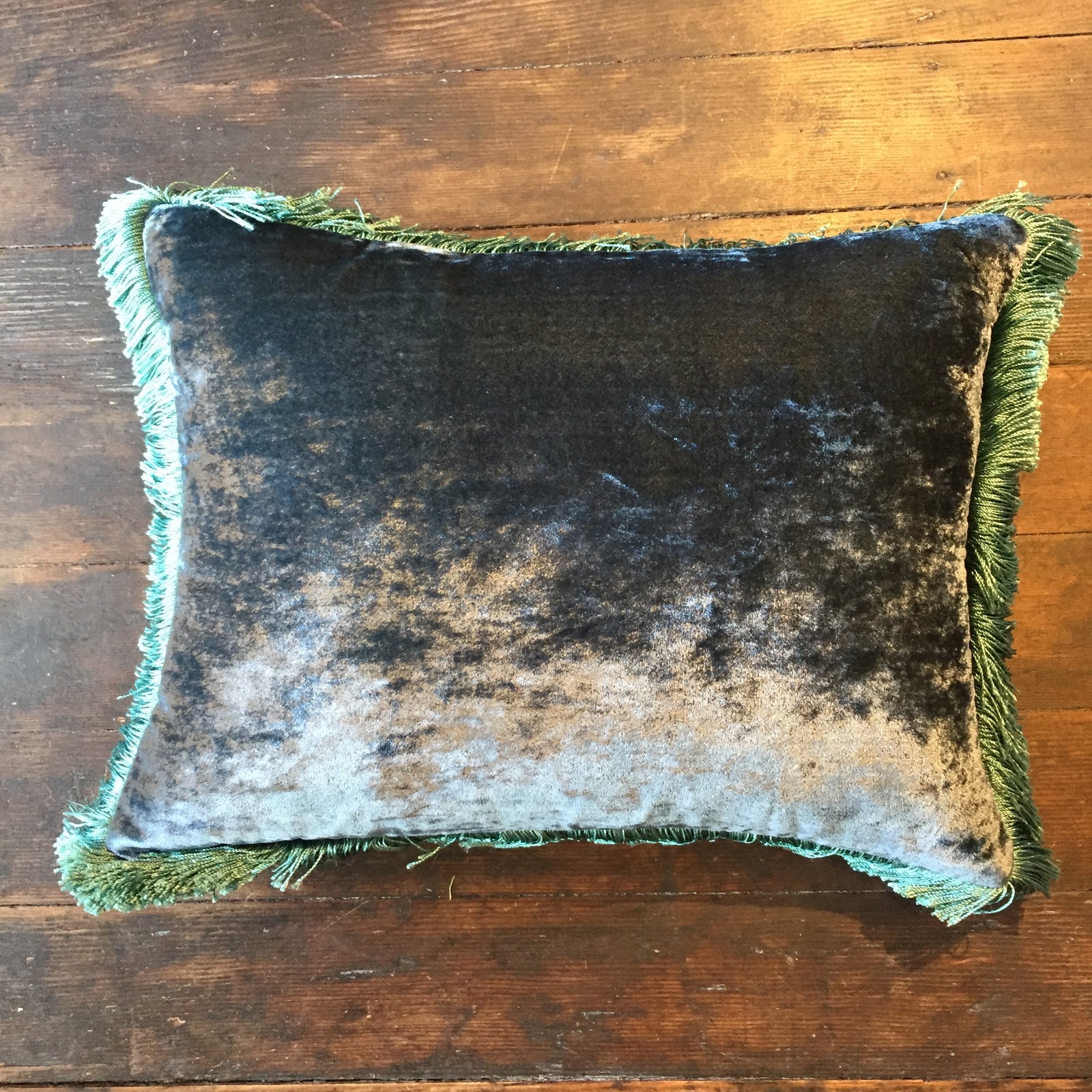 Indigo Pillow Air Blue Fringe