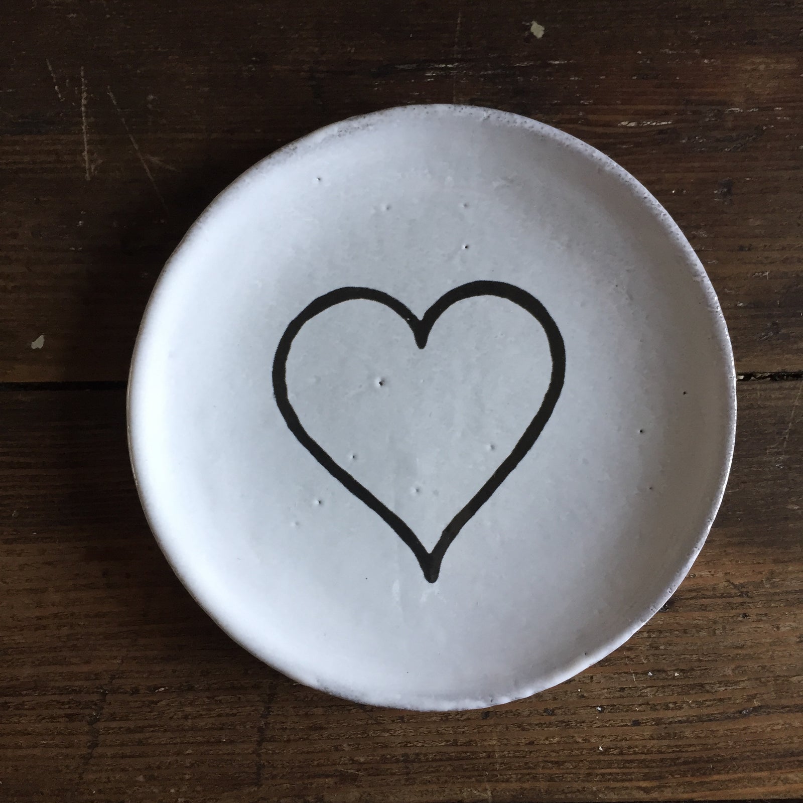 Astier de Villatte John Derian Line Heart Saucer