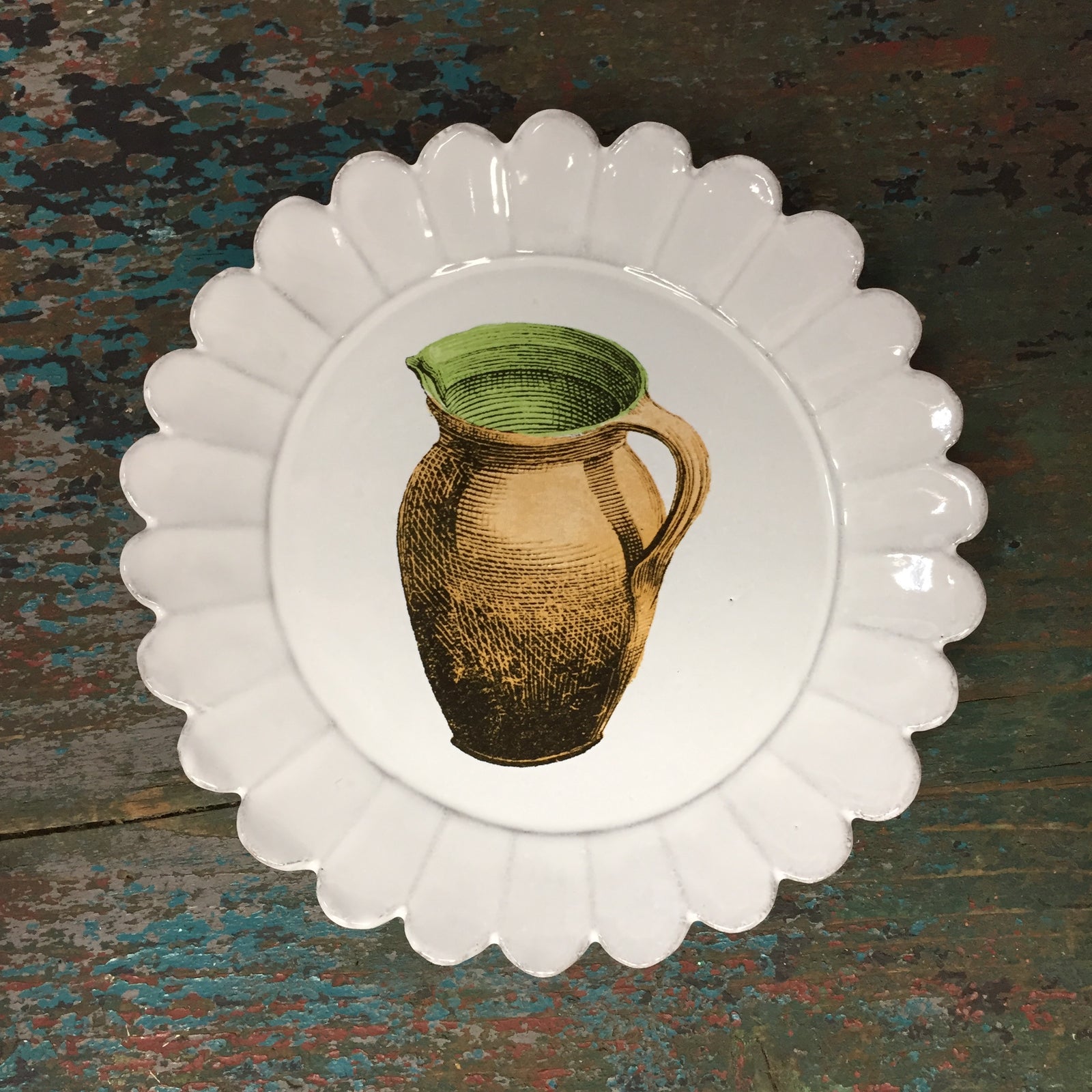 Astier de Villatte John Derian Plate with Pitcher