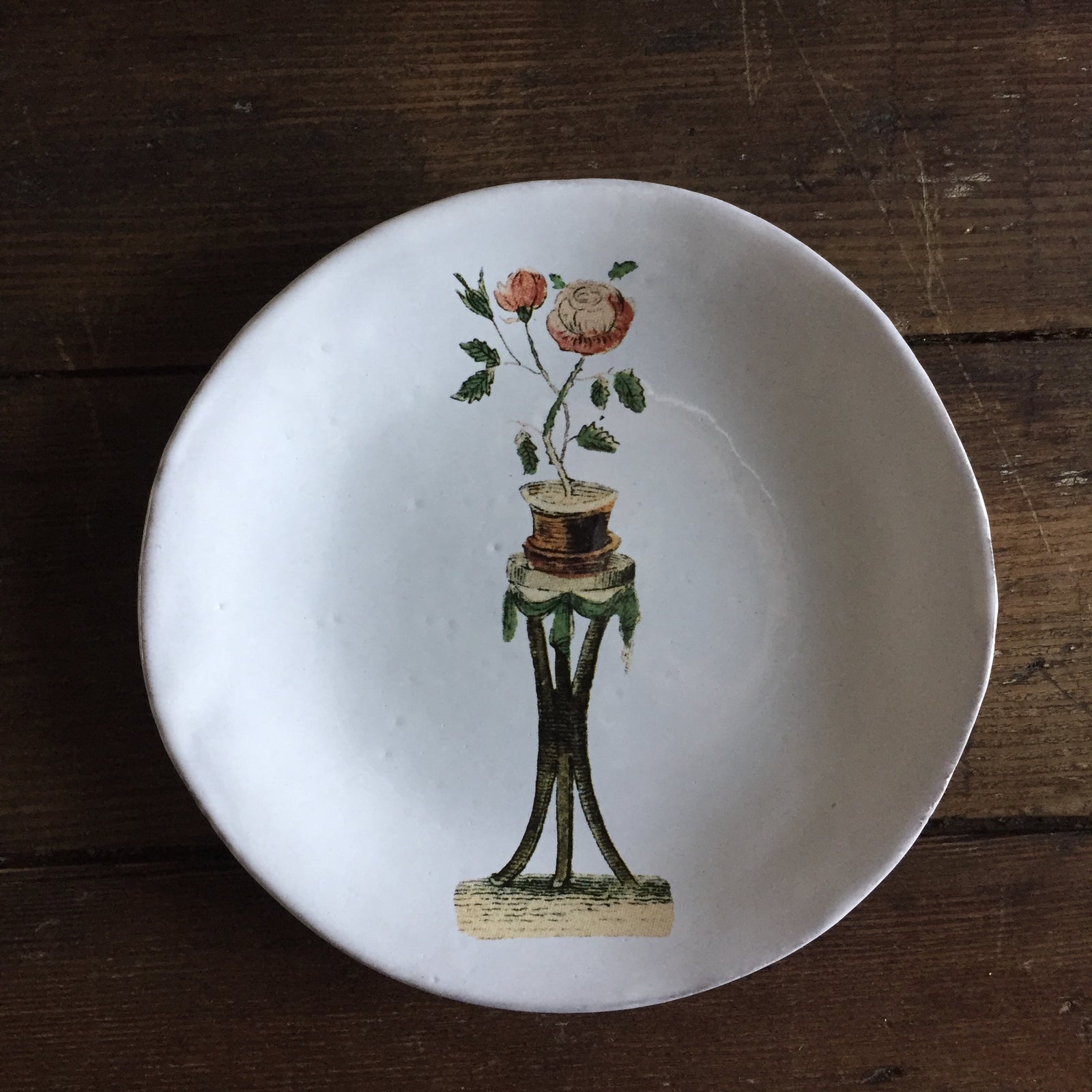 Astier de Villatte John Derian Rosebush Saucer