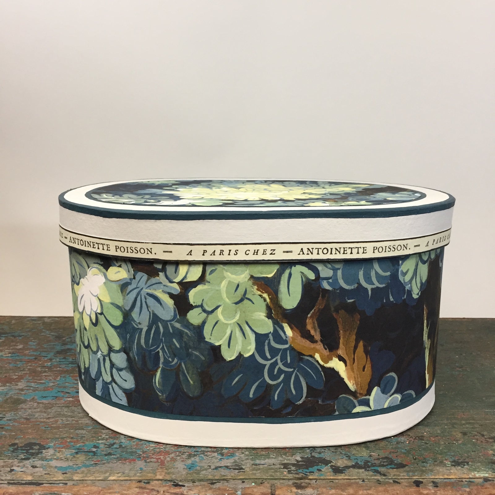 Joli Bois Hand Painted Hat Box by Antoinette Poisson