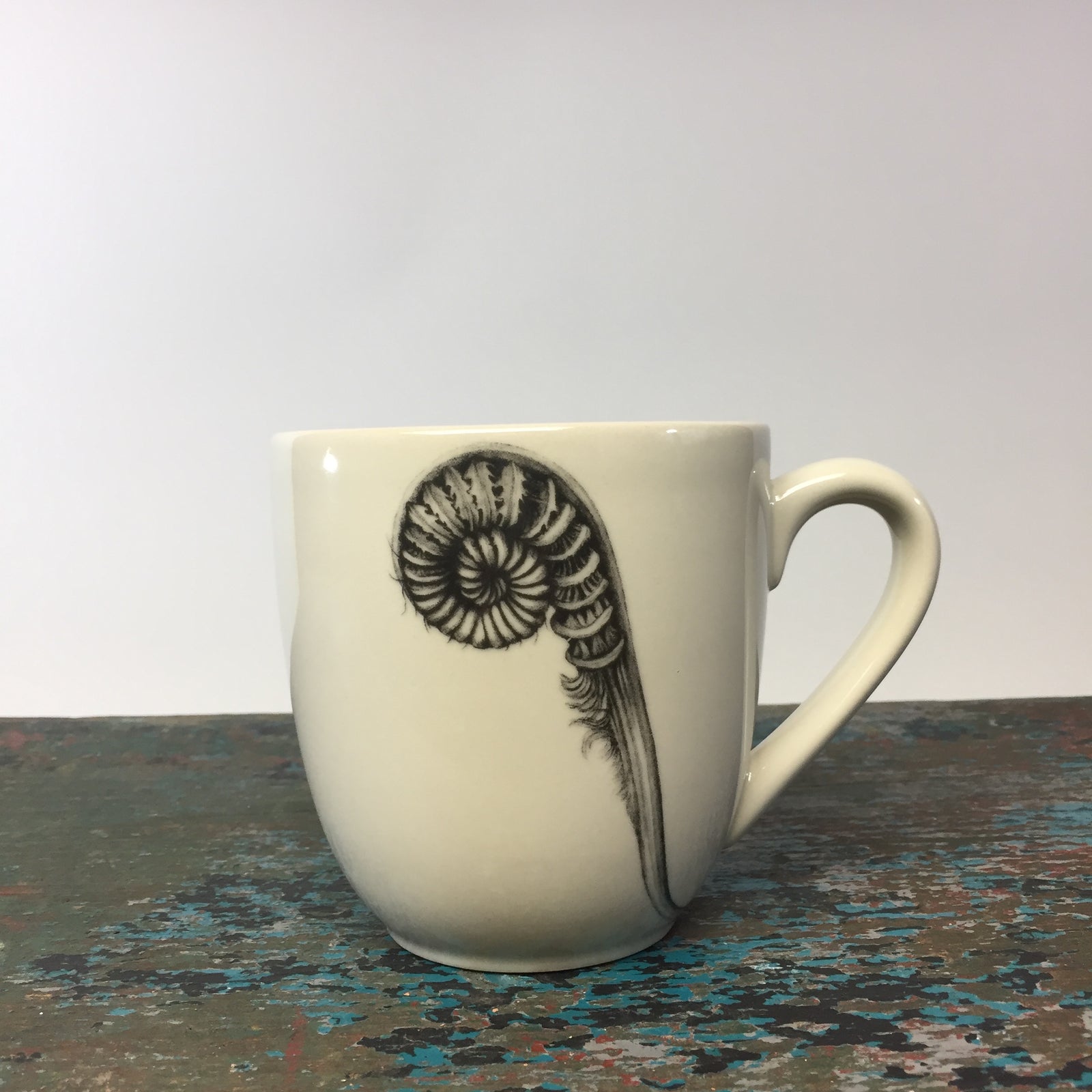 Laura Zindel Coiled Sword Fern Mug