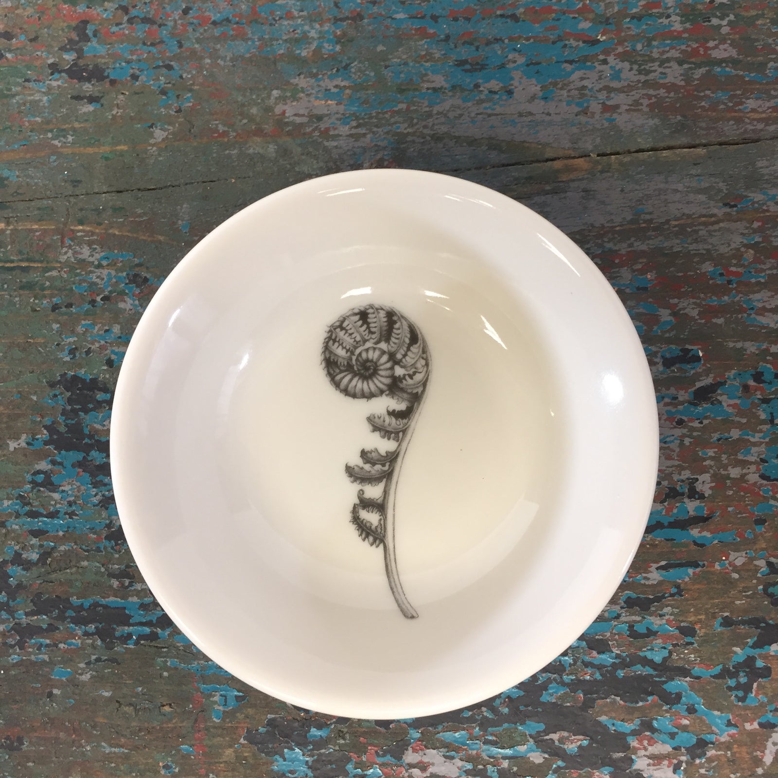 Laura Zindel Coiled Wood Fern Sauce Bowl