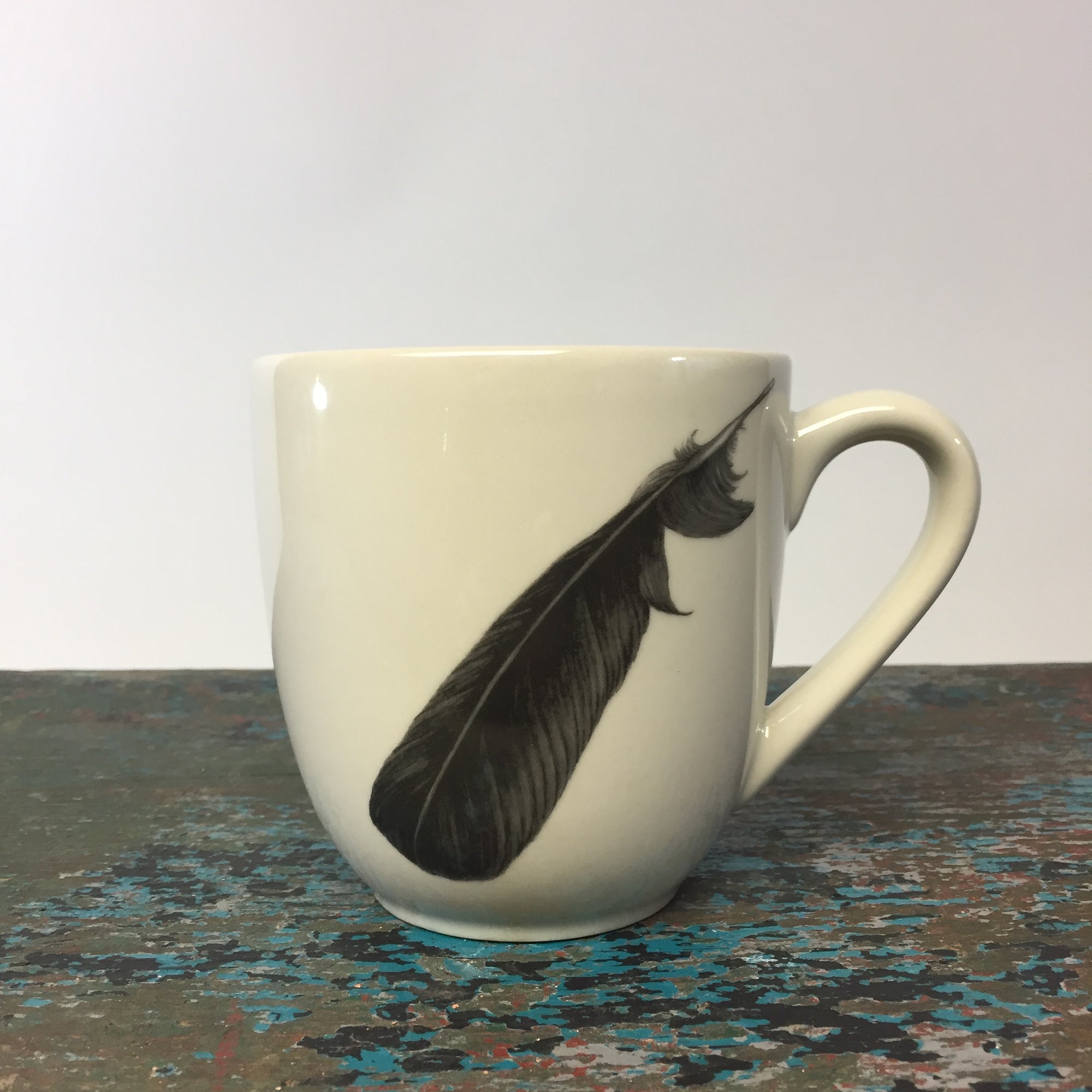 Laura Zindel Crow Feather Mug