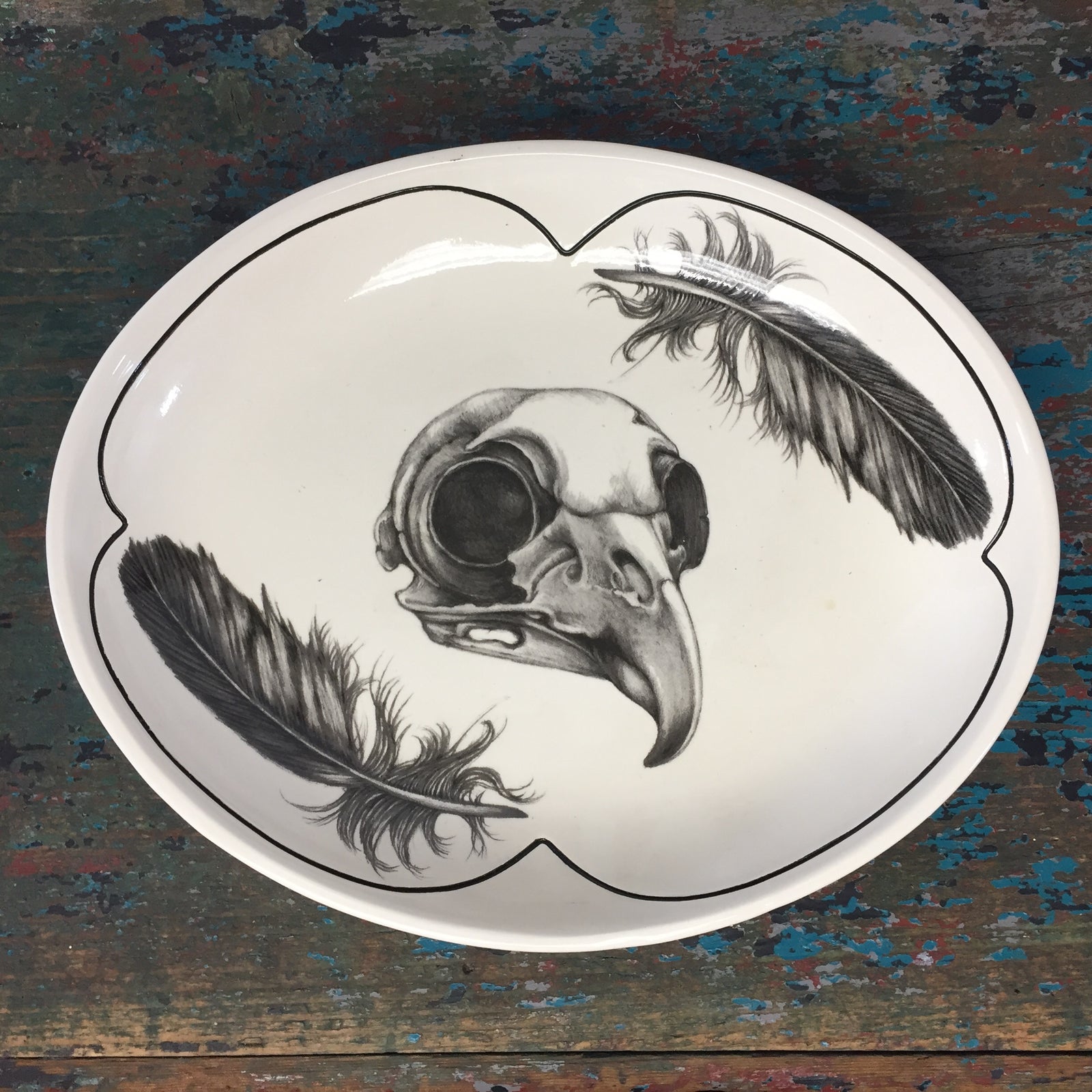 Owl Skull Small Serving Dish