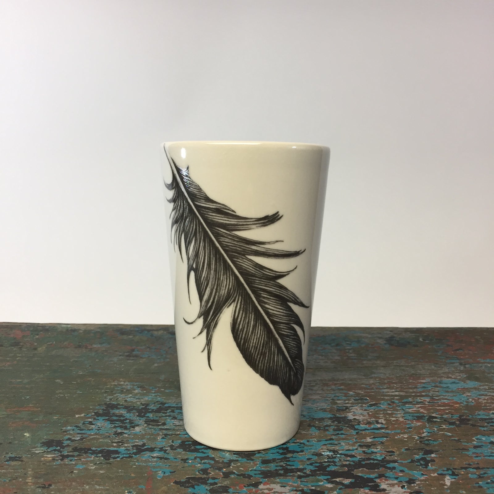 Laura Zindel Raven Feather Tumbler