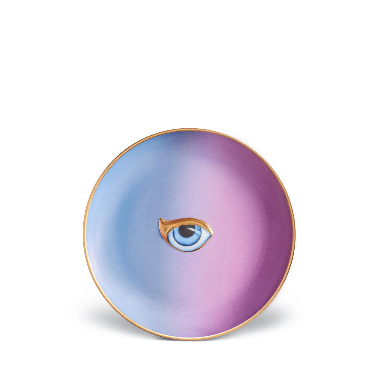 L'objet Lito Eye Plate Blue + Purple