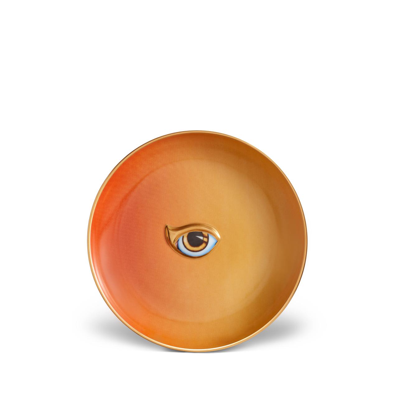 L'objet Lito Eye Plate Orange + Yellow