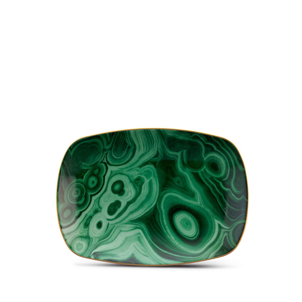 L'objet Malachite Rectangular Tray