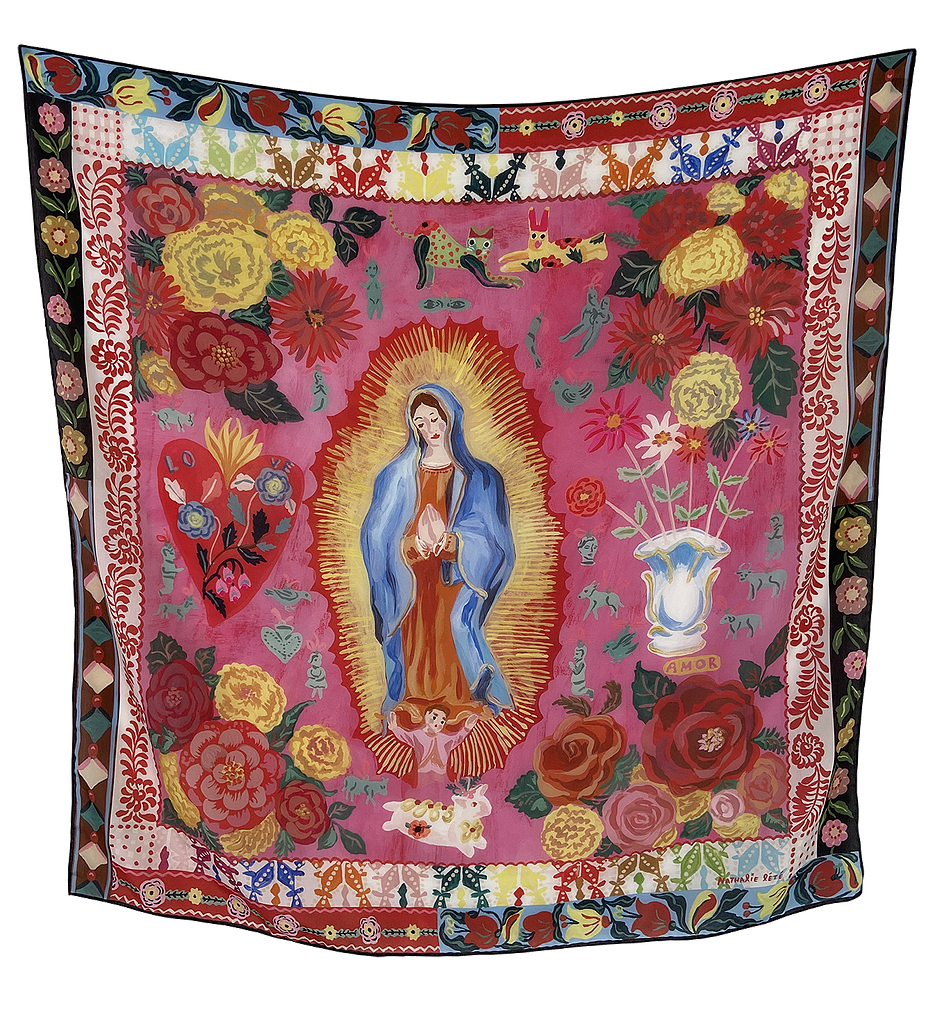 Nathalie Lete Mexico Silk Scarf