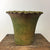 Pie Crust Aged Moss Terracotta Pot. Large.