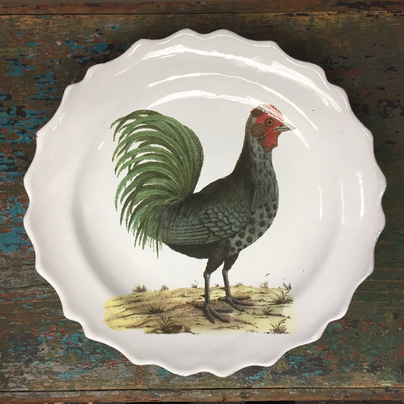 Astier de Villatte John Derian Hamburg Cock Soup Plate