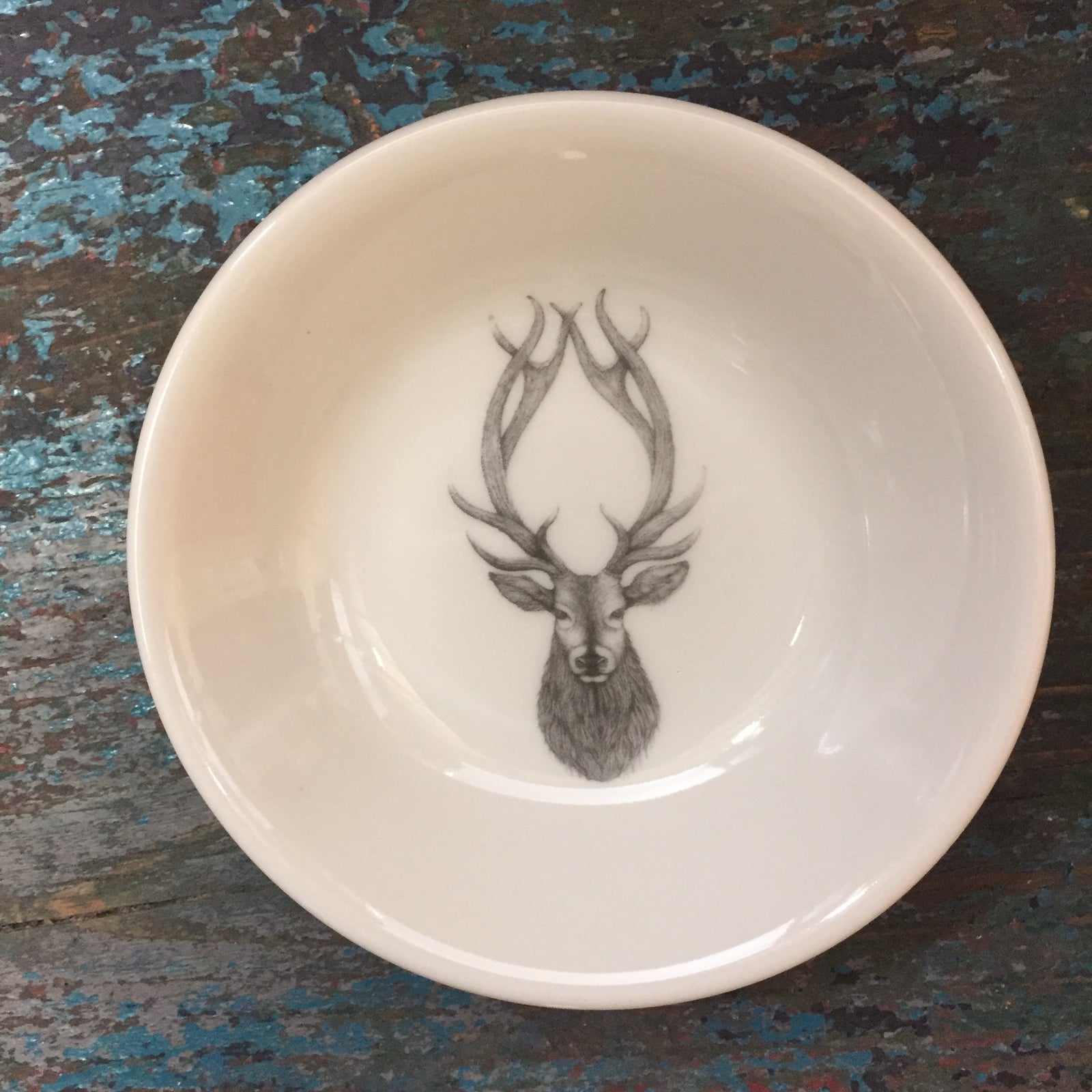 Laura Zindel Red Stag Sauce Bowl