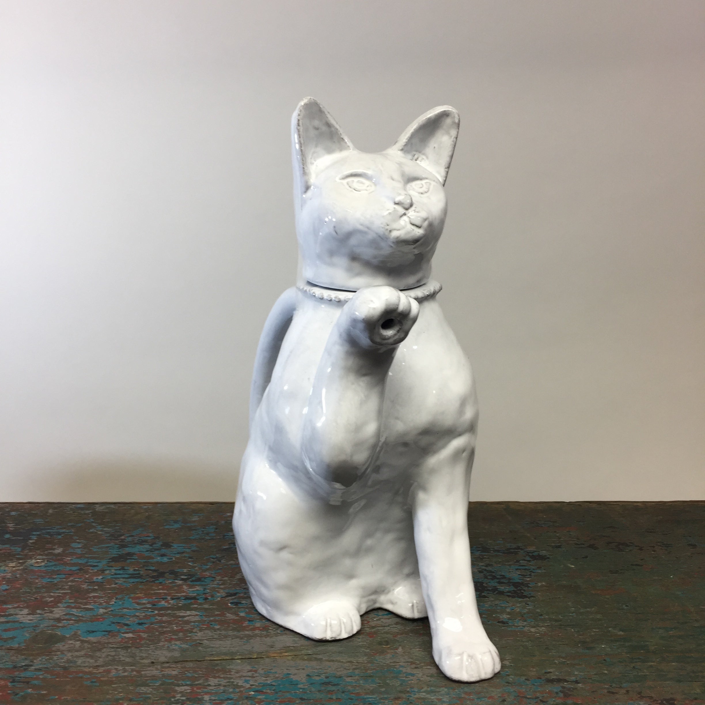 Astier de Villatte Large Setsuko Cat Teapot - ISLES STUDIO