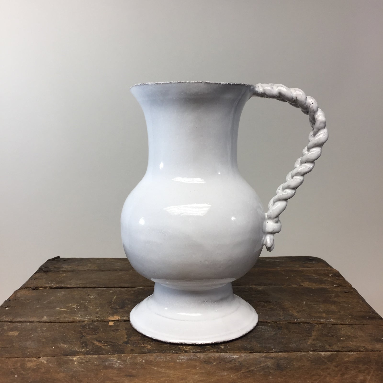 Astier de Villatte Setsuko Pitcher With Braided Handle