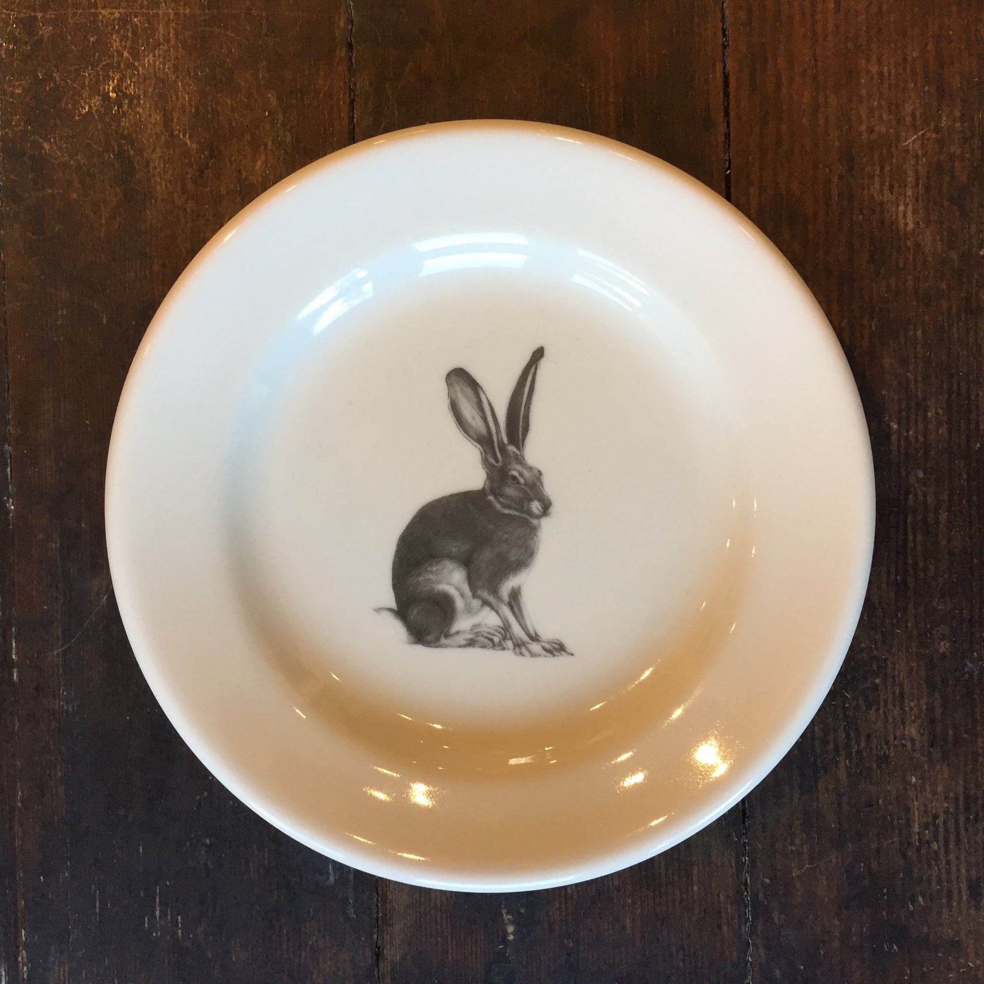 Sitting Hare Bread Plate