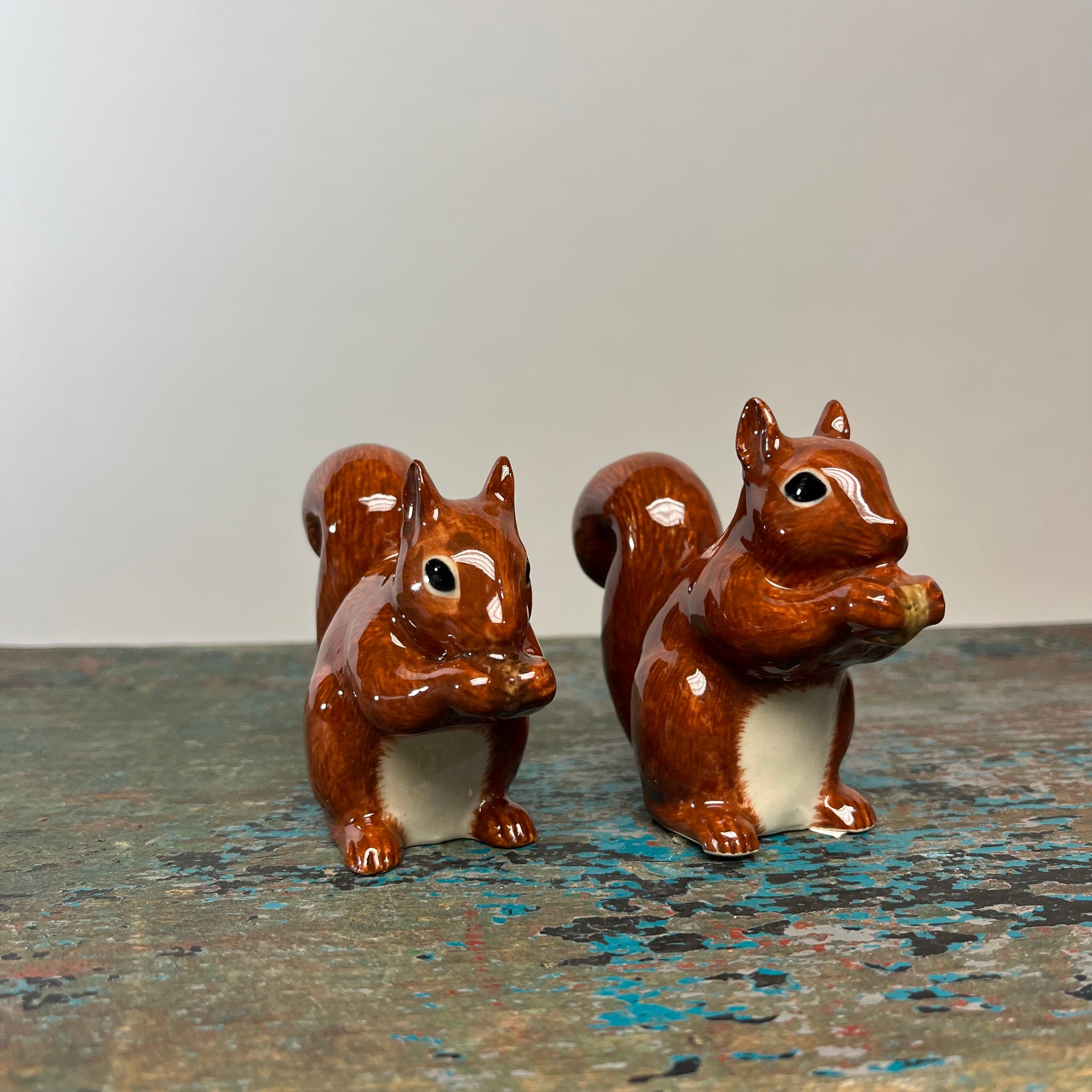 Attractives Magnetic Salt and Pepper Shakers Squirrel Nuts New .