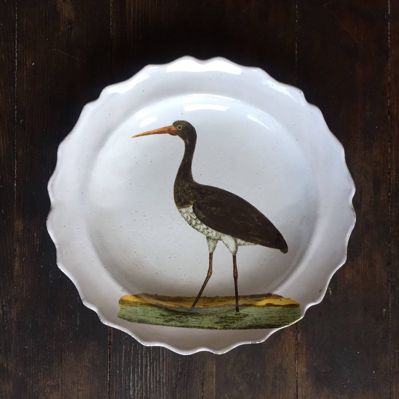 Astier de Villatte John Derian Black Stork Soup Plate