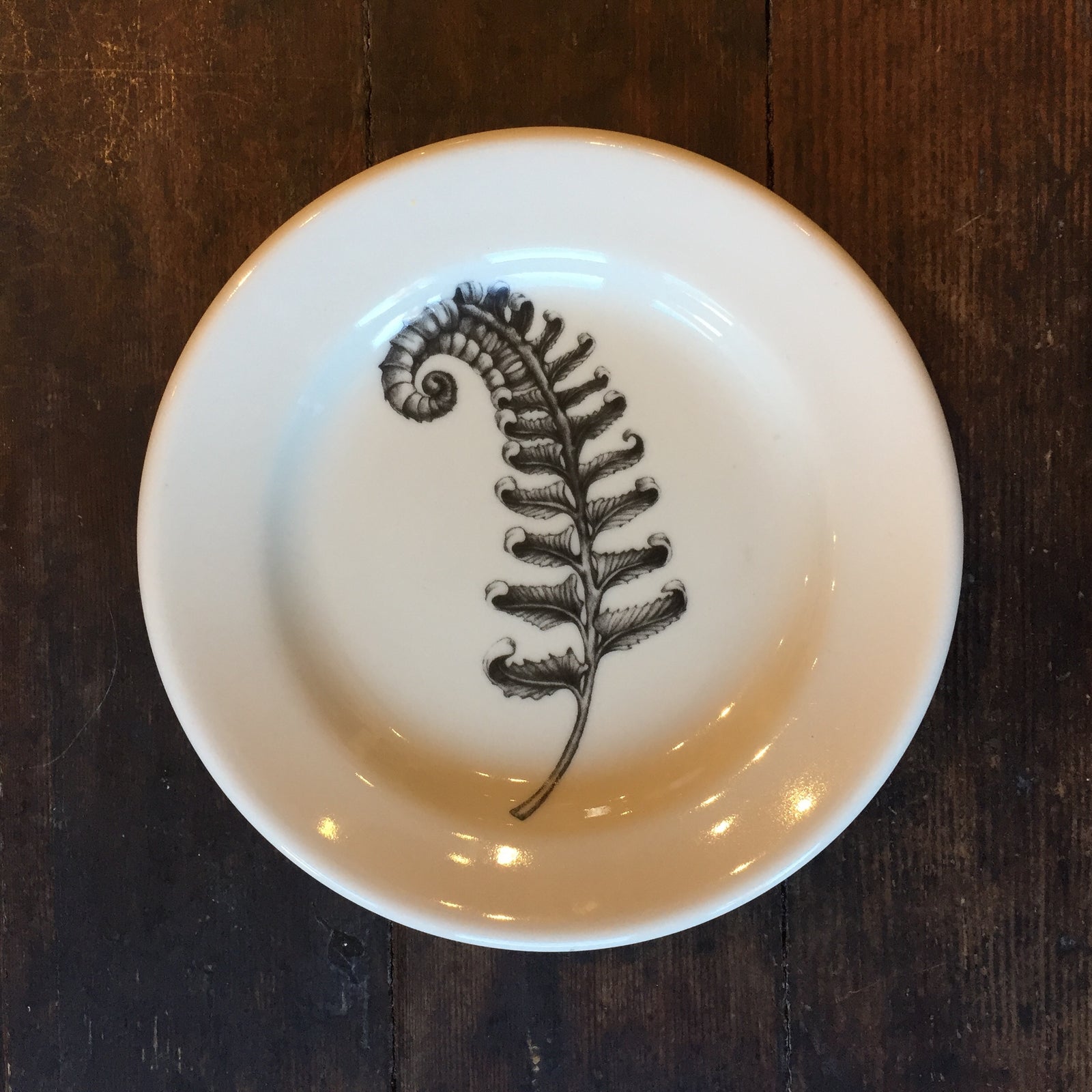 Sword Fern Bread Plate