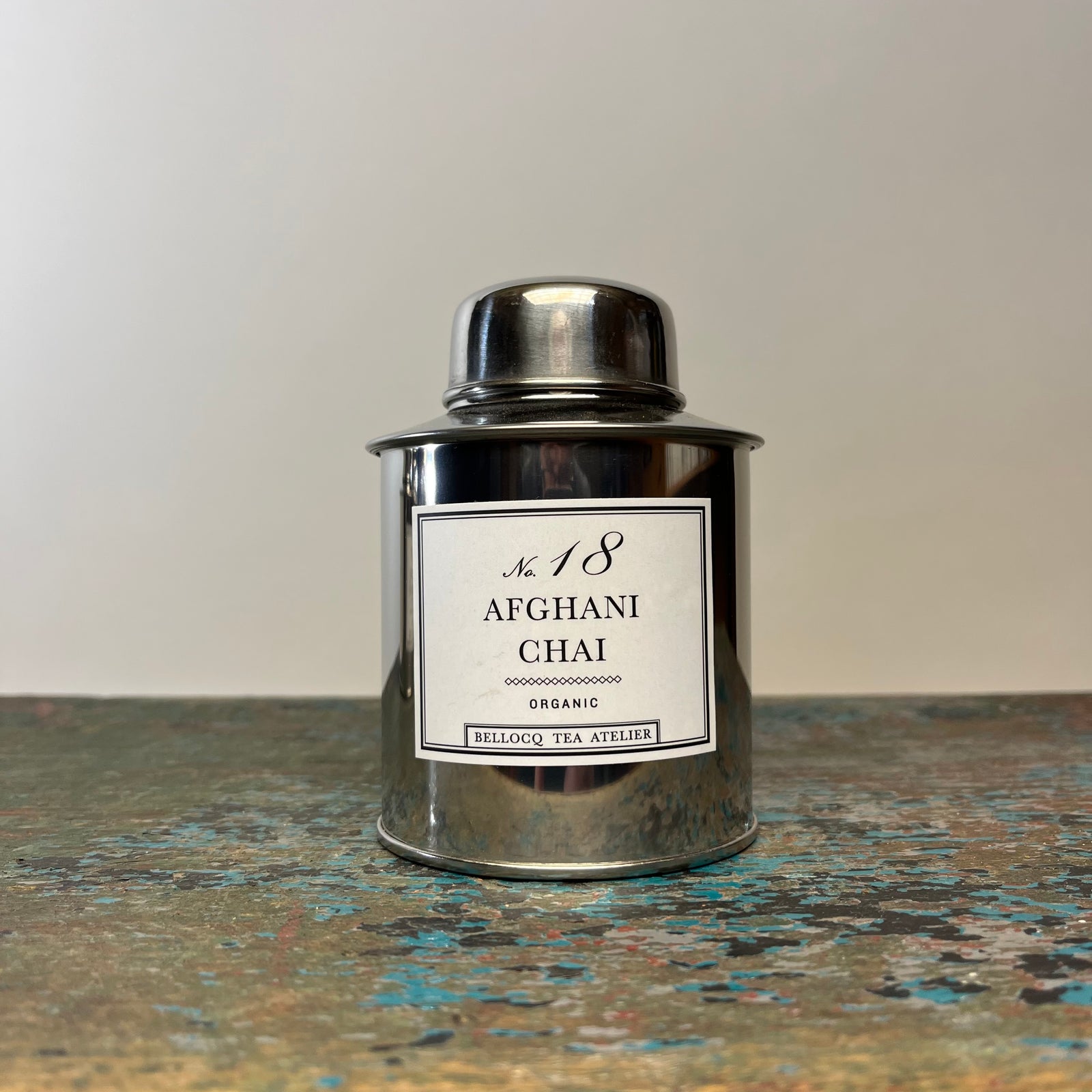 Bellocq Afghani Chai Tea in Silver Traveler Caddy