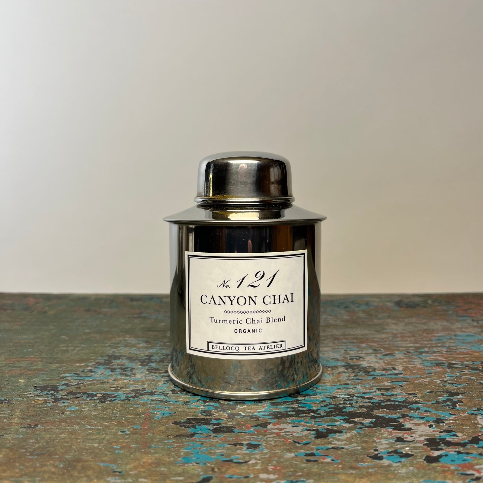 Bellocq Canyon Chai Tea in Silver Traveler Caddy