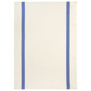 Linen Cotton French Tea Towel Natural & Bleu