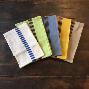 Linen Cotton French Tea Towel Bleu