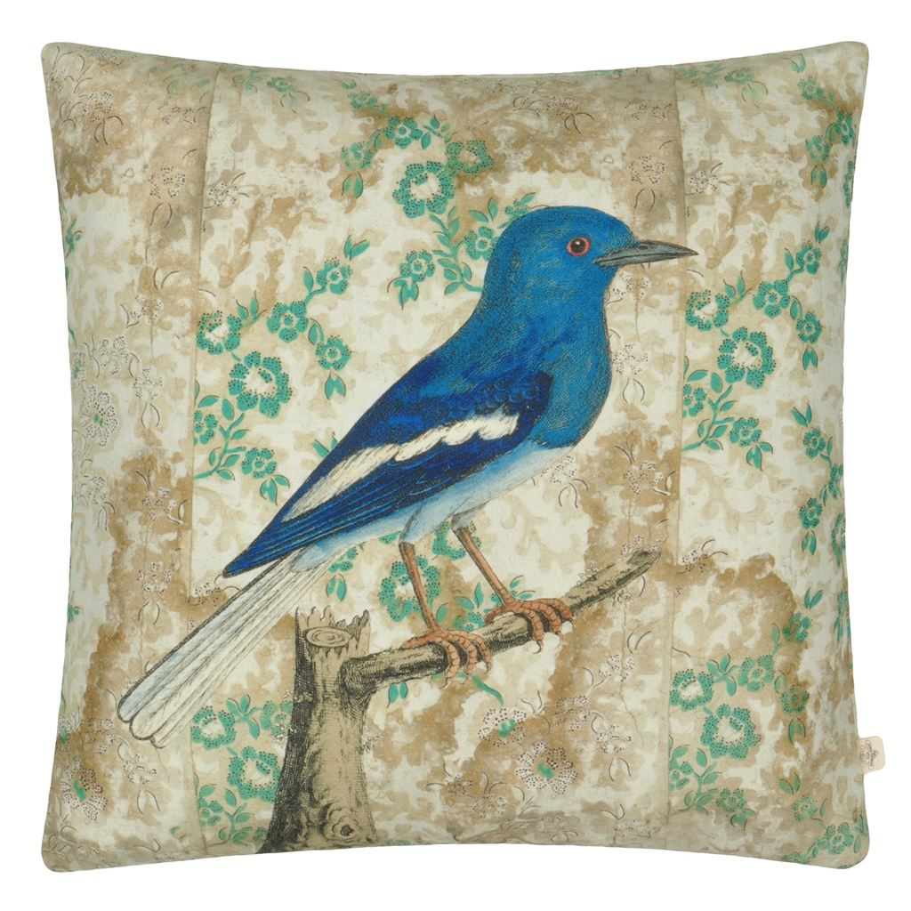 Wallpaper Decorative Bird Pillow by John Derian